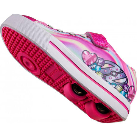 Heelys Snazzy X2 - Hot Pink/Multi Heart Swirl