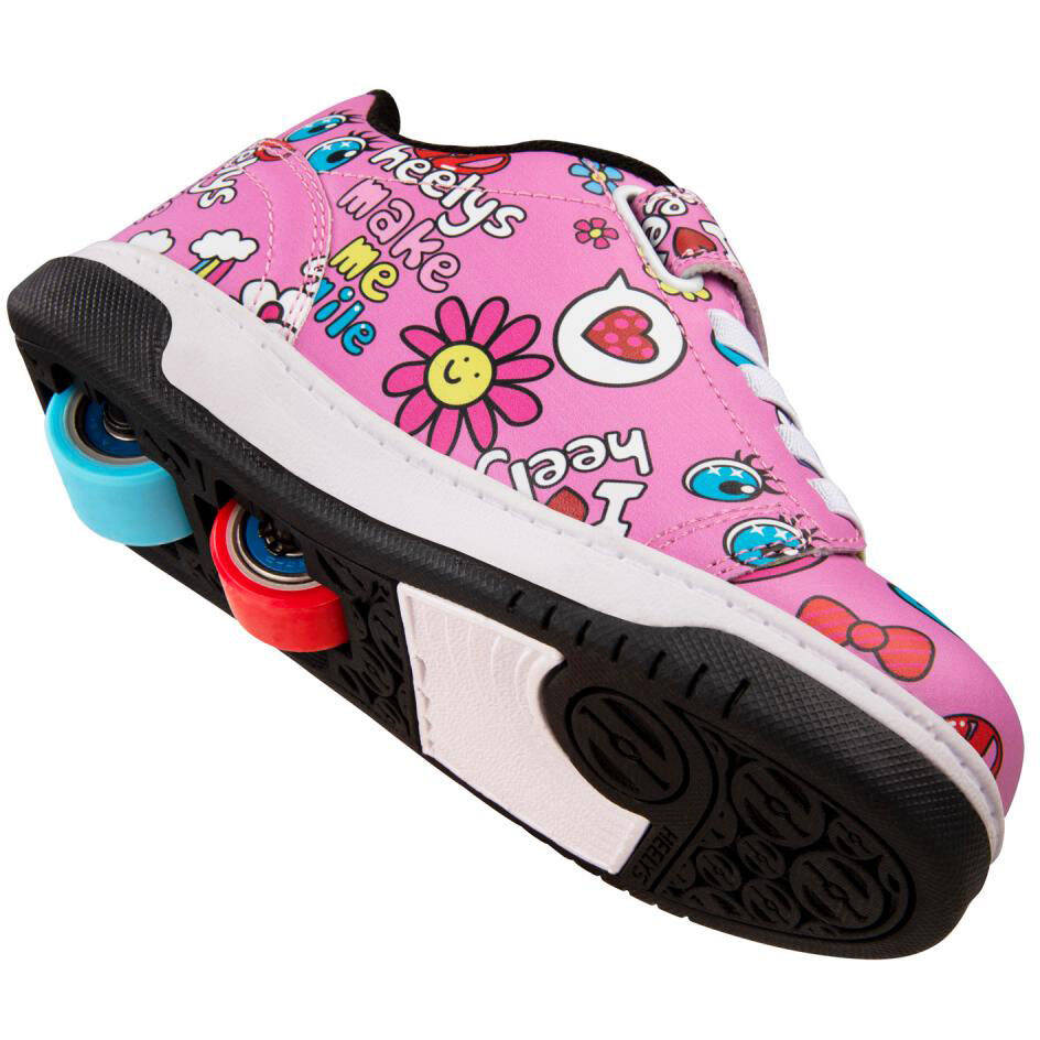 Heelys X2 Dual Up - Pink/Black/Multi