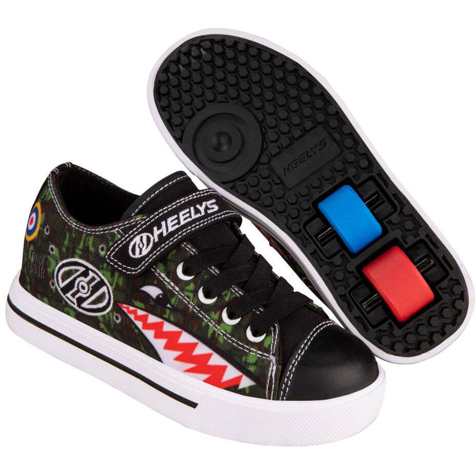 Heelys X2 Snazzy - Black/Camo Shark