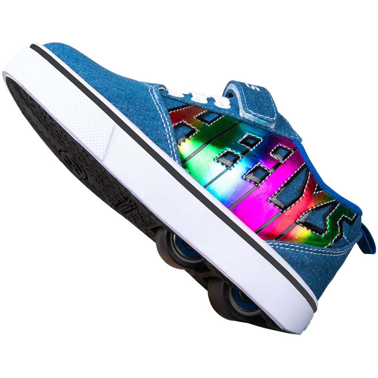 Heelys X2 Pro 20 - Blue Denim/Blue/Rainbow