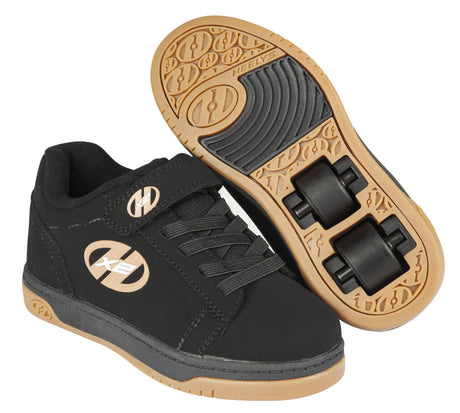 Heelys X2 Dual Up - Black/Gum UK 2
