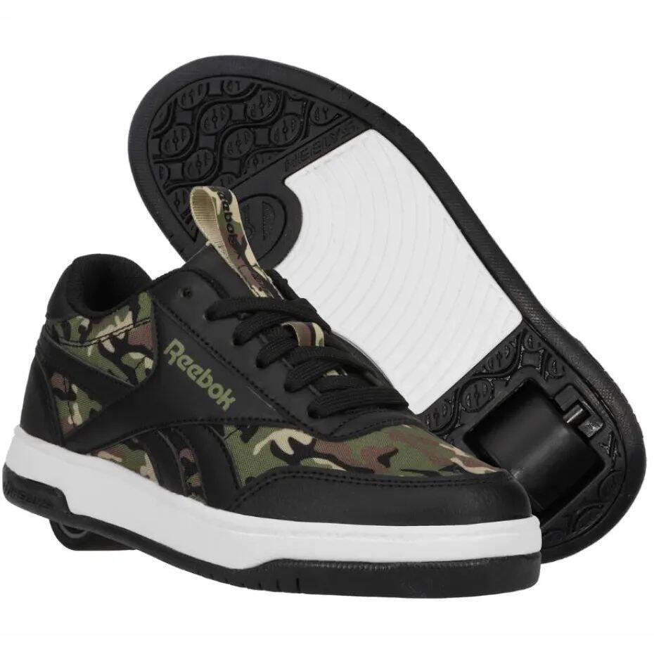 Heelys x Reebok Adult Court Low - Black/Capulet Olive/Safari