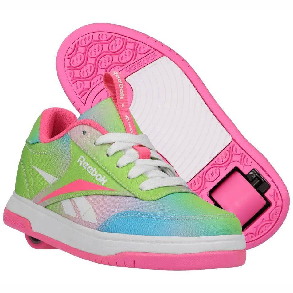 Heelys x Reebok Court Low - Electric Pink/Neon Mint/Digi Pink