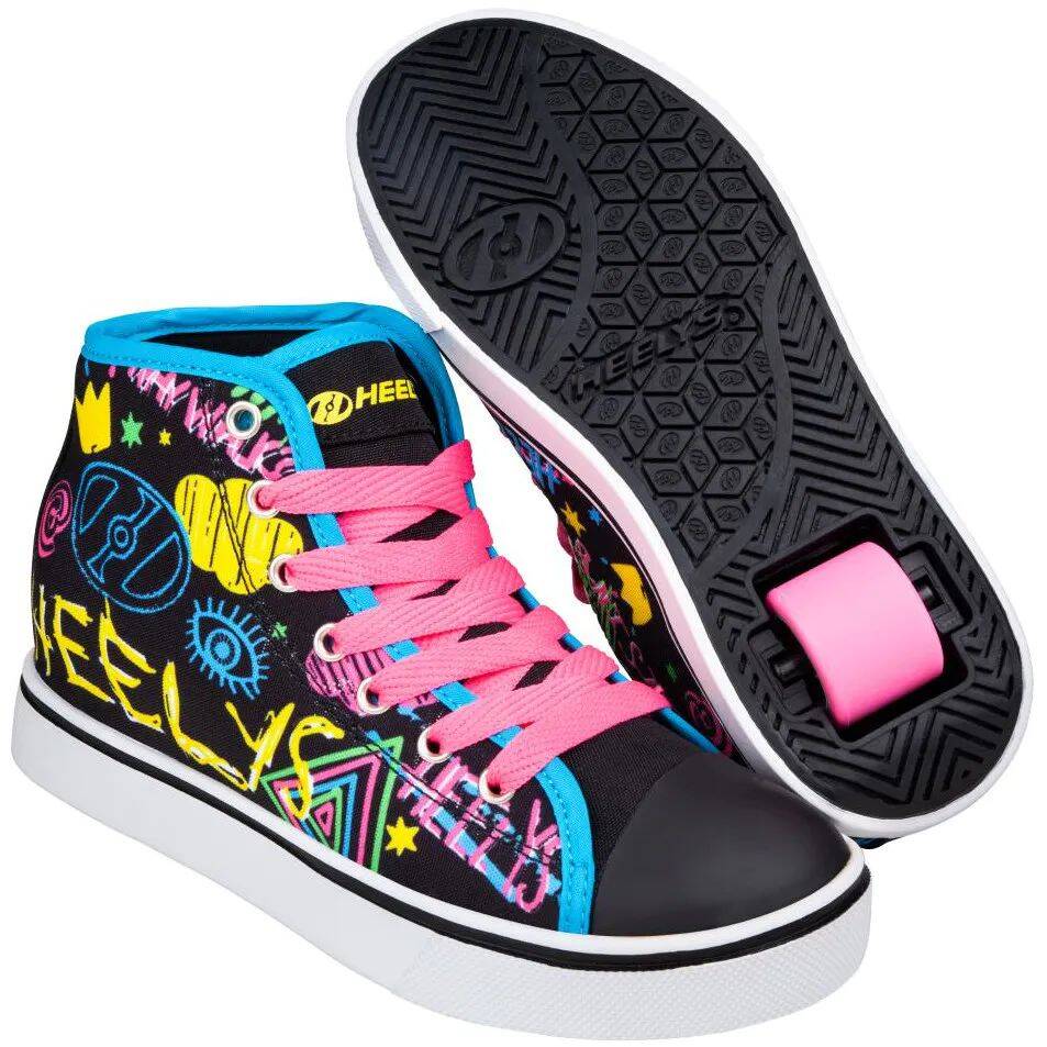 Heelys Veloz - Black/Rainbow/Scribble