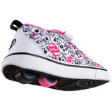 Heelys X2 GR8 Pro - White/Black/Hot Pink/Skulls