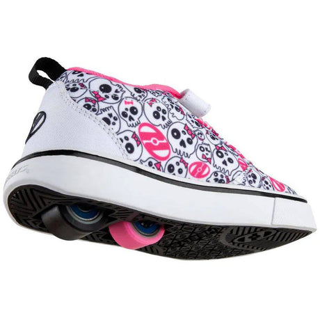 Heelys X2 GR8 Pro - White/Black/Hot Pink/Skulls