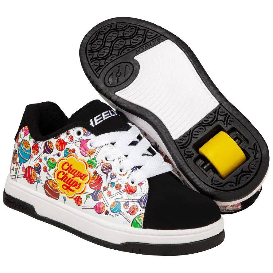 Heelys x Chupa Chups Split - White/Black/Multi PU Nubuck UK 4