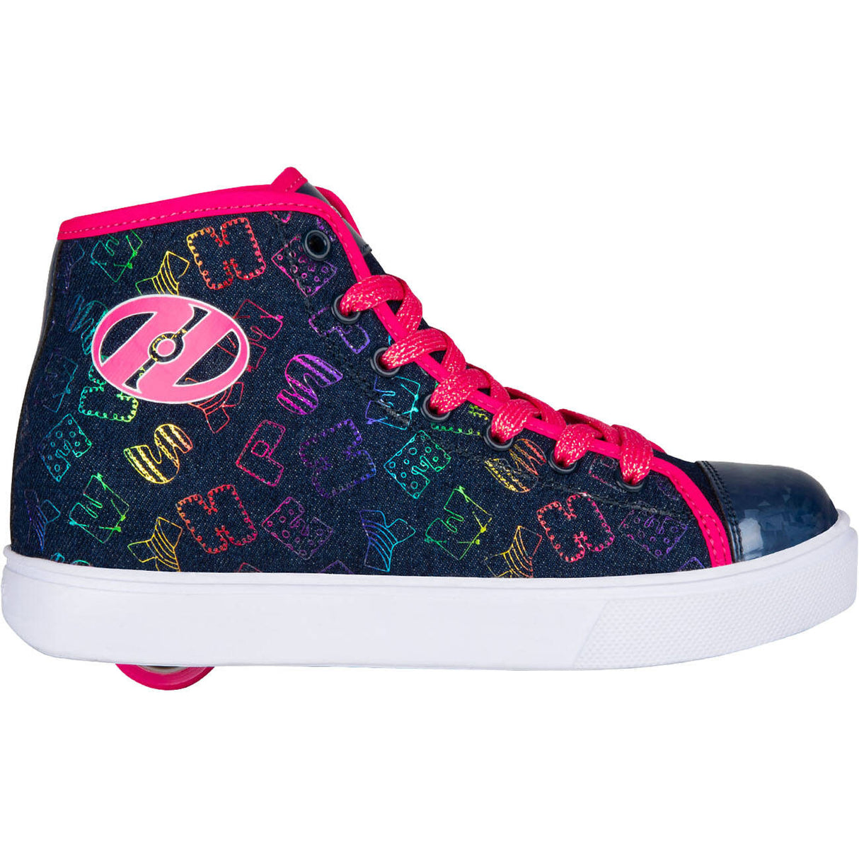 Heelys Veloz - Blue Denim/Hot Pink/Rainbow