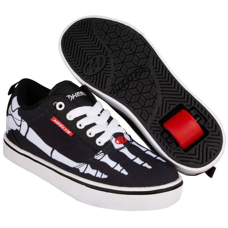 Heelys Pro 20 Prints - Black/White/Red/Skeleton J13