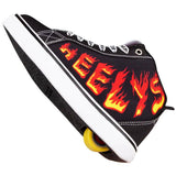Heelys Racer 20 Mid - Black/White/Red/Yellow Flame