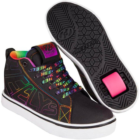 Heelys Racer 20 Mid - Black/Rainbow UK 2