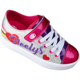 Heelys Snazzy X2 - Silver/Rainbow/Heart