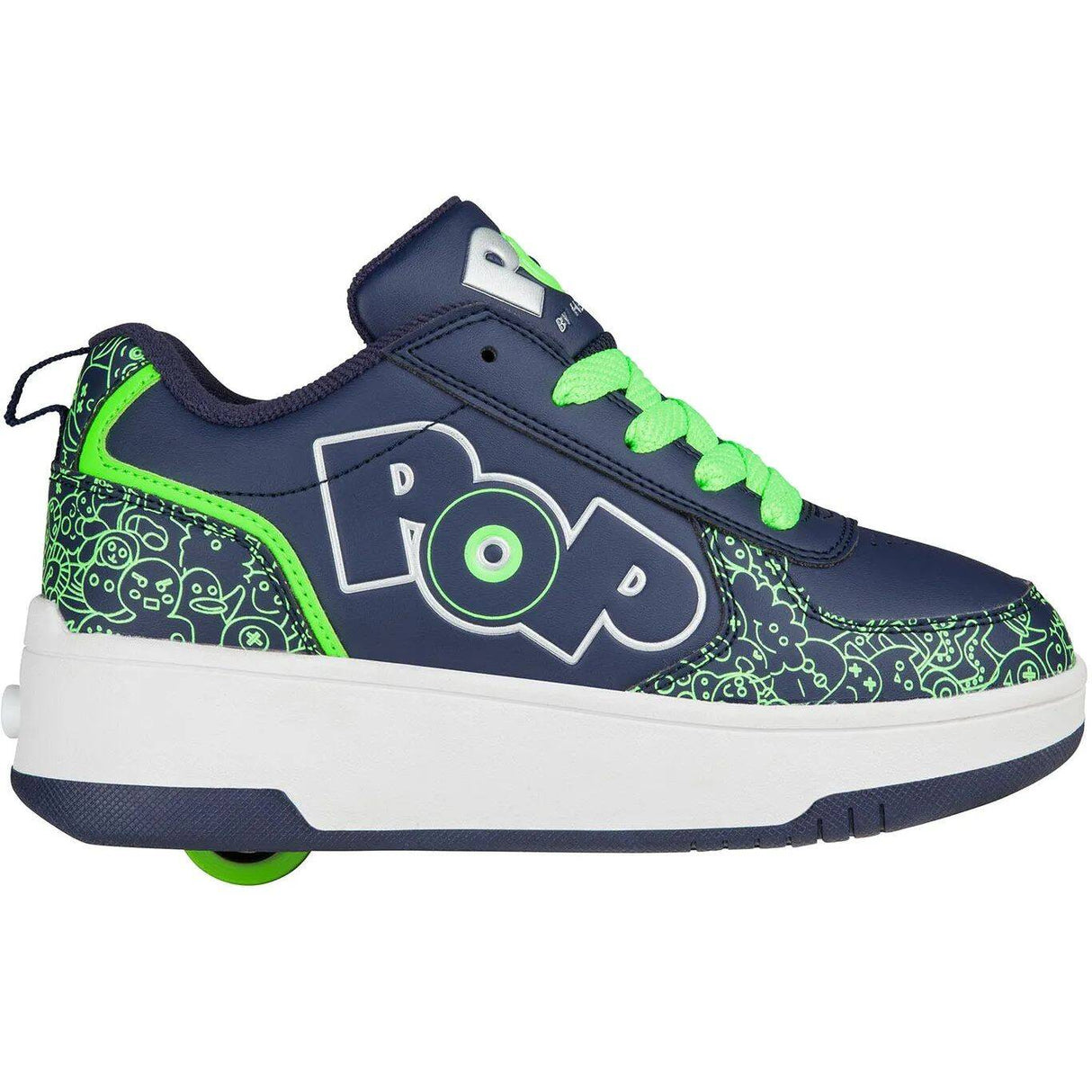 Heelys POP Strike - Navy/Neon Green/Silver
