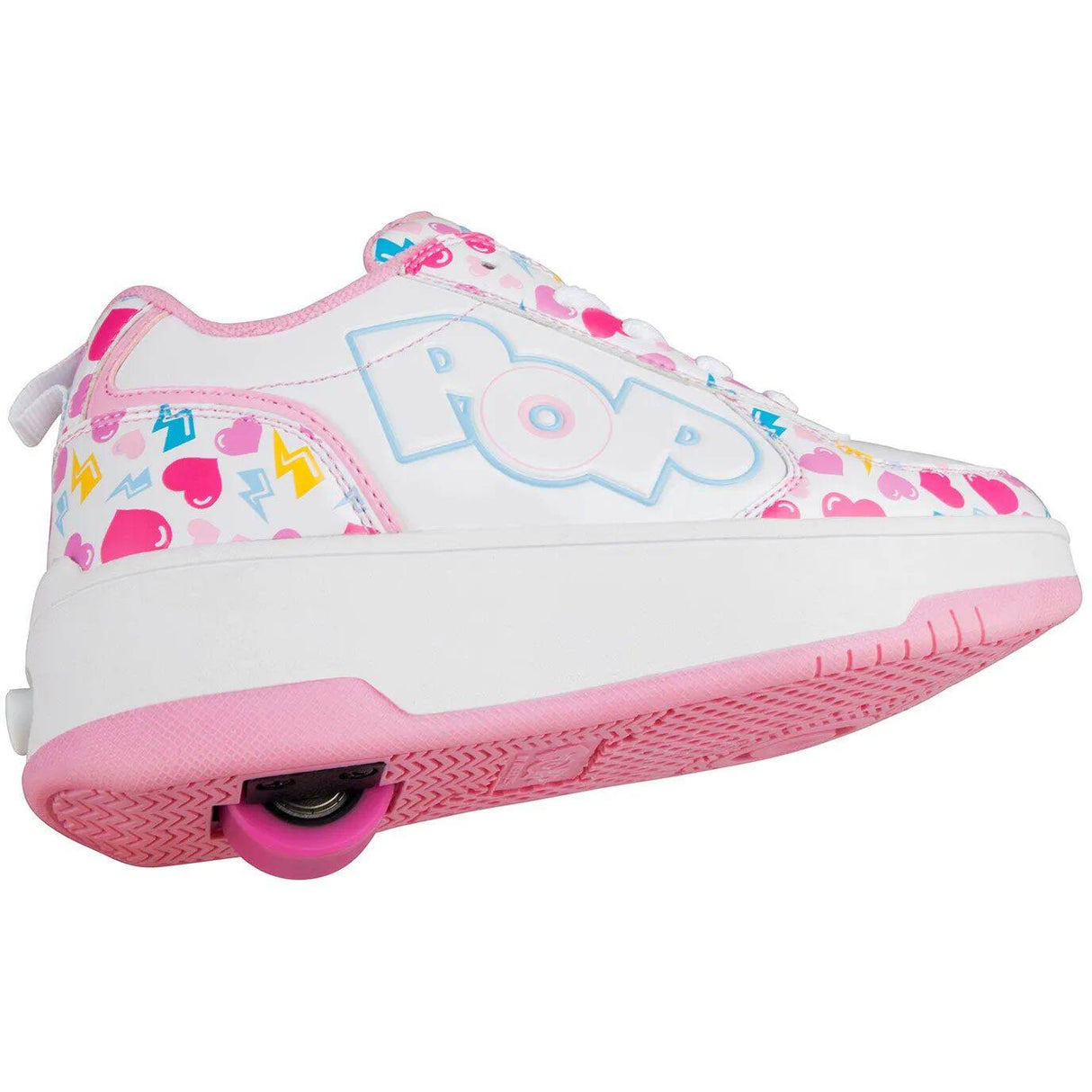 Heelys POP Strike - White/Light Pink/Heart