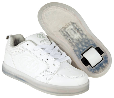 Heelys Premium 1 Lo Light Up - Triple White