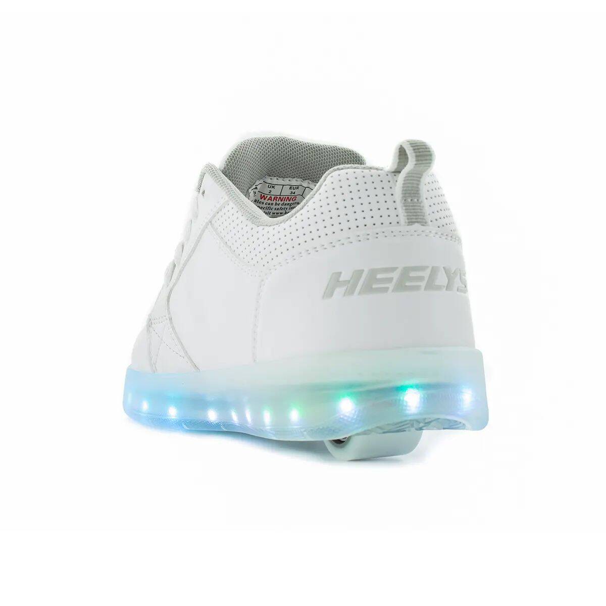 Heelys Premium 1 Lo Light Up - Triple White