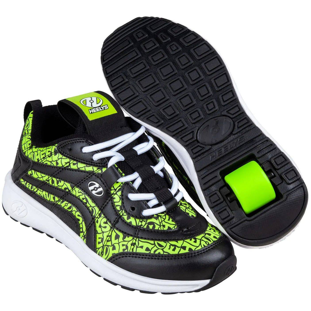 Heelys Nitro - Black/Neon Yellow Repeat