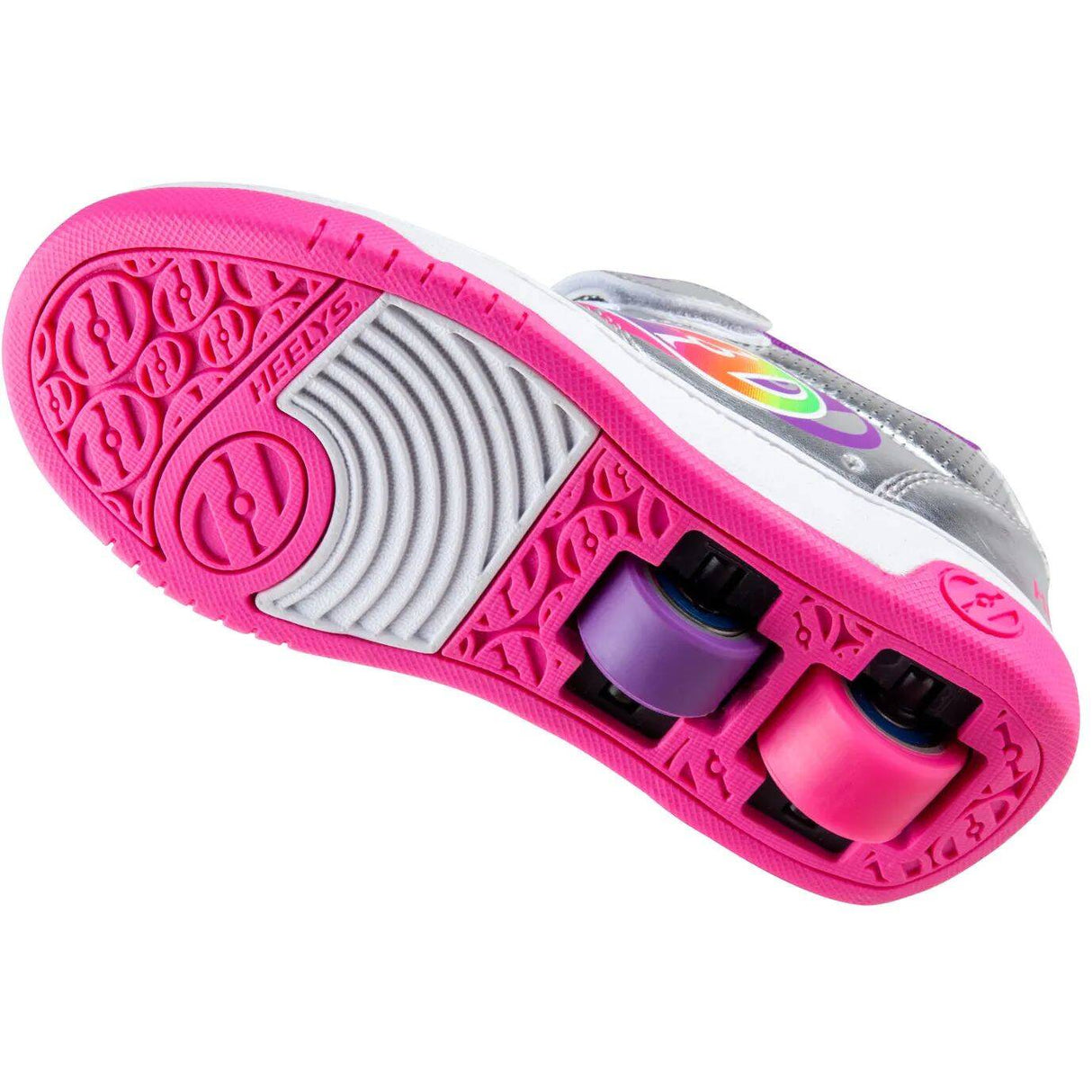 Heelys X2 Swerve - Silver/Multi Rainbow
