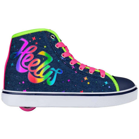 Heelys Veloz - Blue Denim/Rainbow Canvas