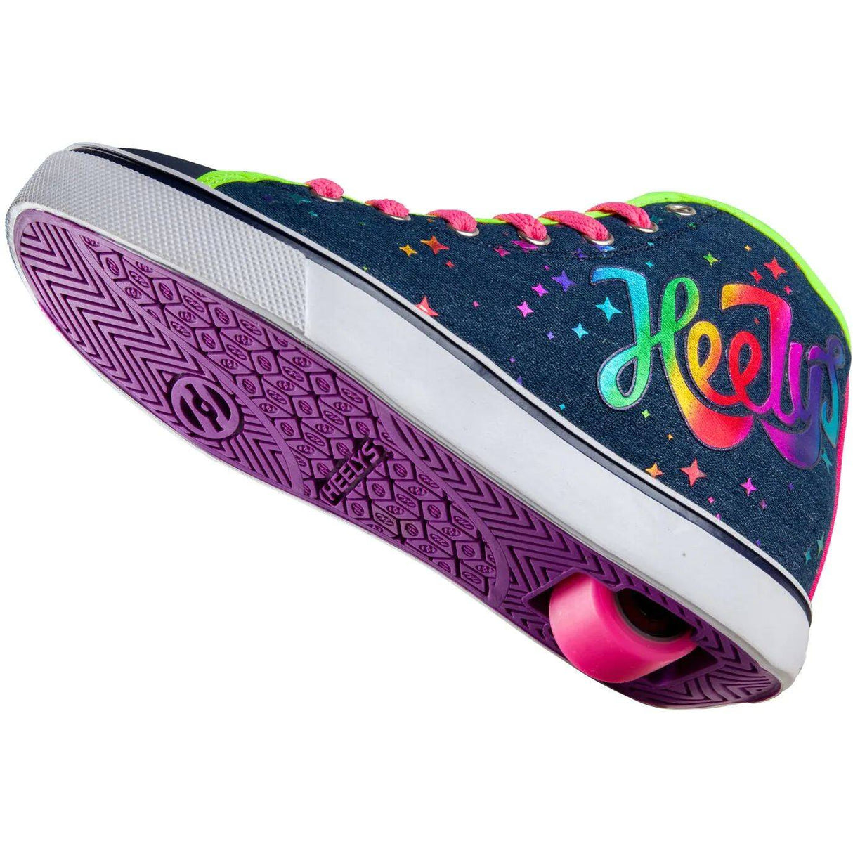 Heelys Veloz - Blue Denim/Rainbow Canvas