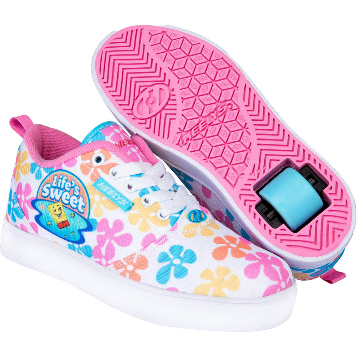 Heelys x SpongeBob Pro 20 - White/Pink/Blue