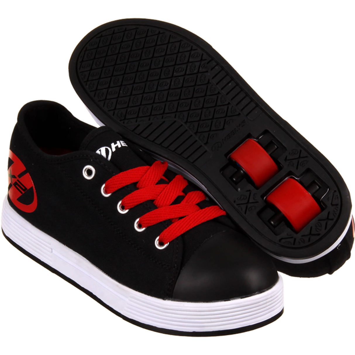 Heelys X2 Fresh - Black/Red - UK 1