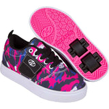 Heelys X2 Pro 20 Pocket - Black/Pink/Blue Nylon Canvas