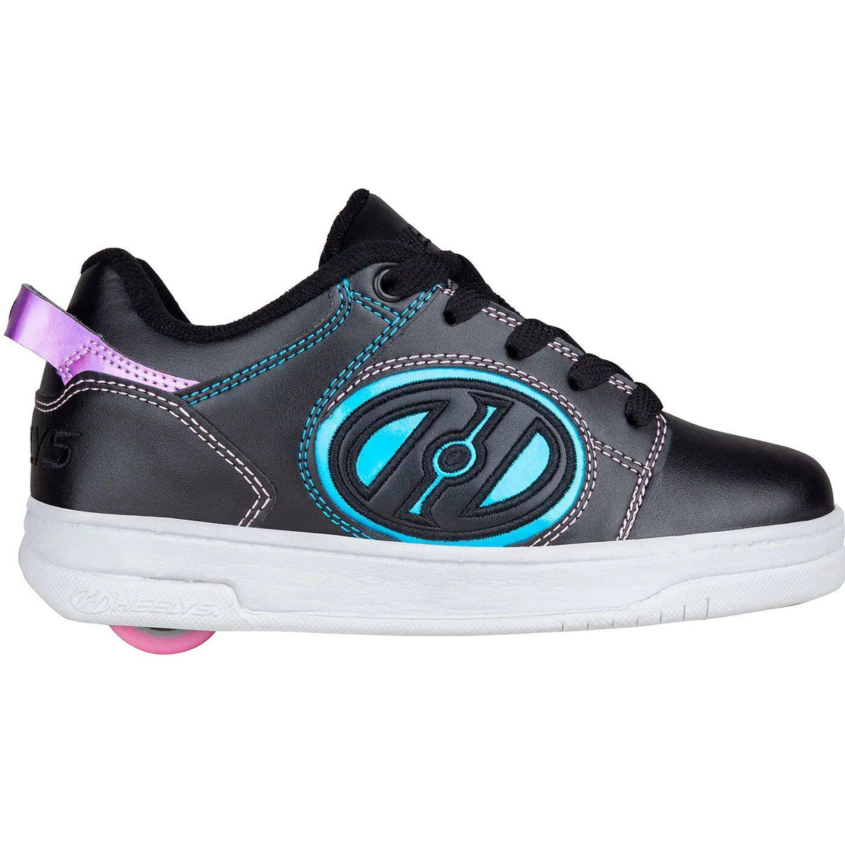 Heelys Voyager - Black/Pink/Rainbow Foil