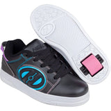 Heelys Voyager - Black/Pink/Rainbow Foil UK 6