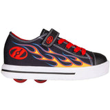 Heelys Snazzy X2 - Black/Yellow/Red Flame