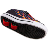 Heelys Snazzy X2 - Black/Yellow/Red Flame
