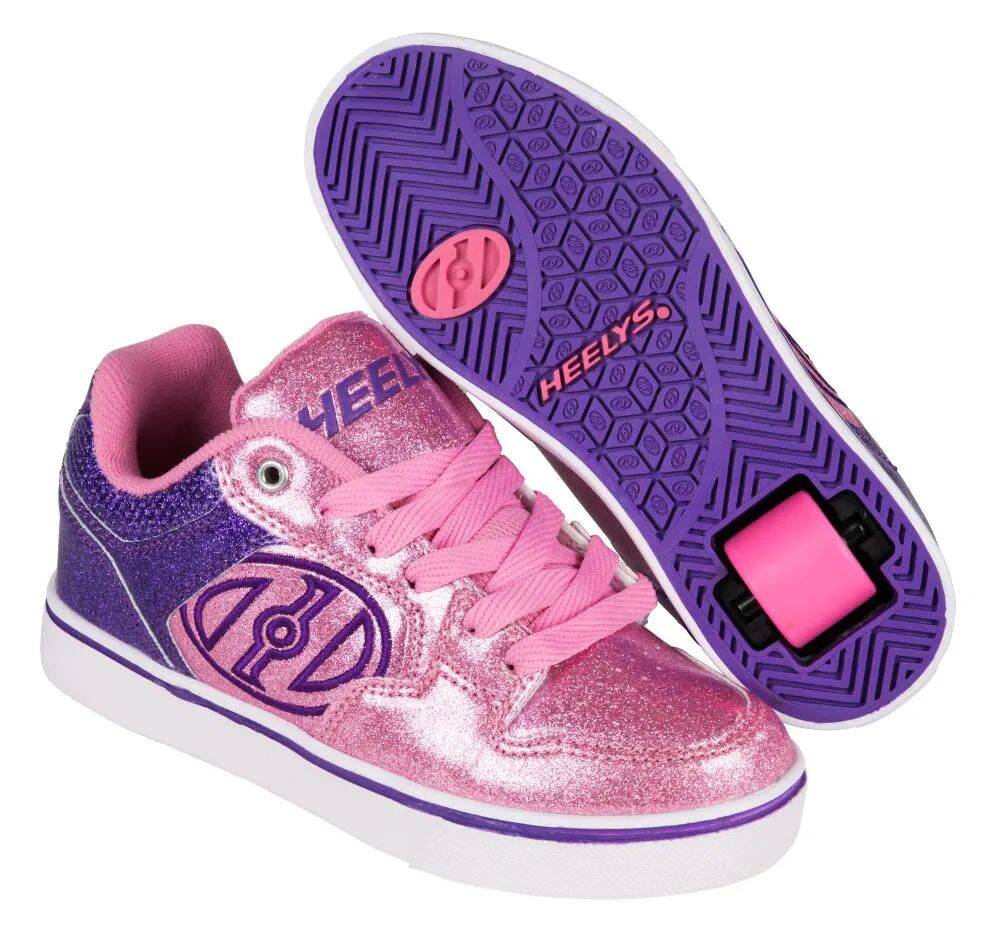 Heelys Motion Plus - Purple/Pink Glitter
