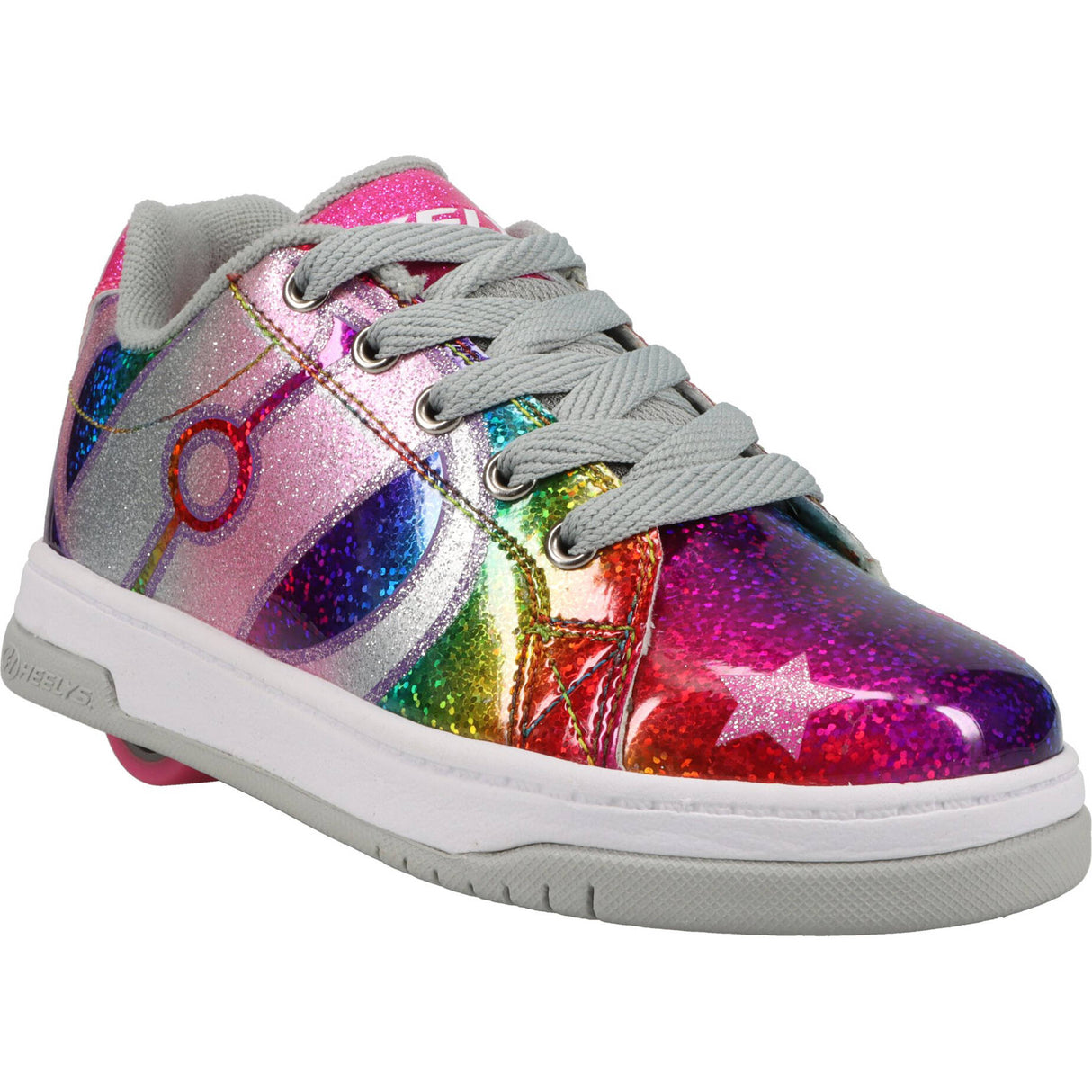Heelys Split - Rainbow/Silver/Hot Pink Stars