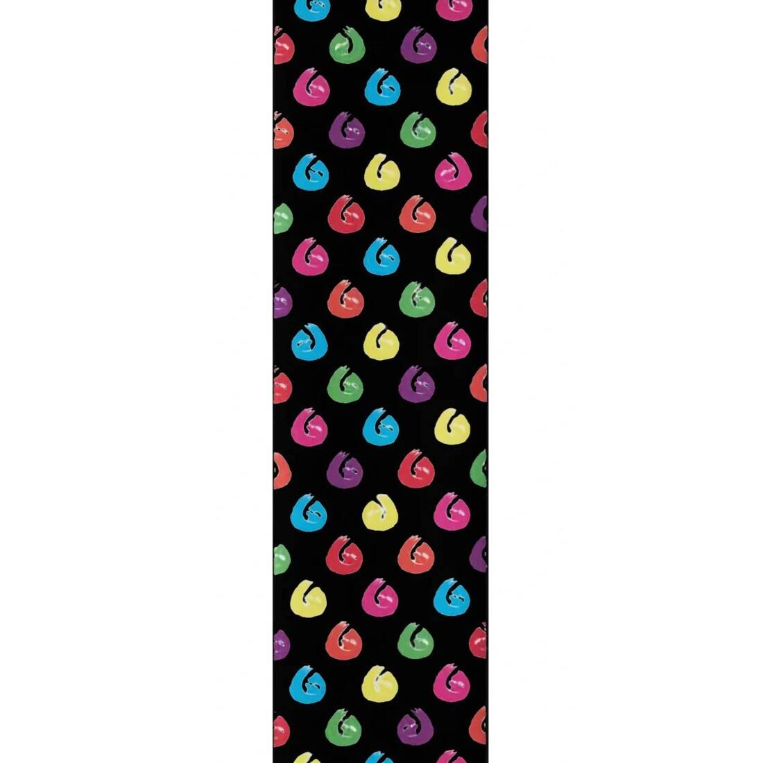 Hella Grip Sloth Dot Pro Scooter Grip Tape - Black Rainbow Sloths 6"