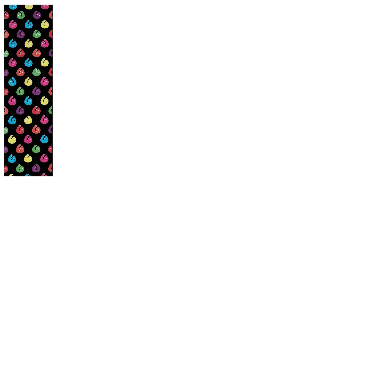 Hella Grip Sloth Dot Pro Scooter Grip Tape - Black Rainbow Sloths