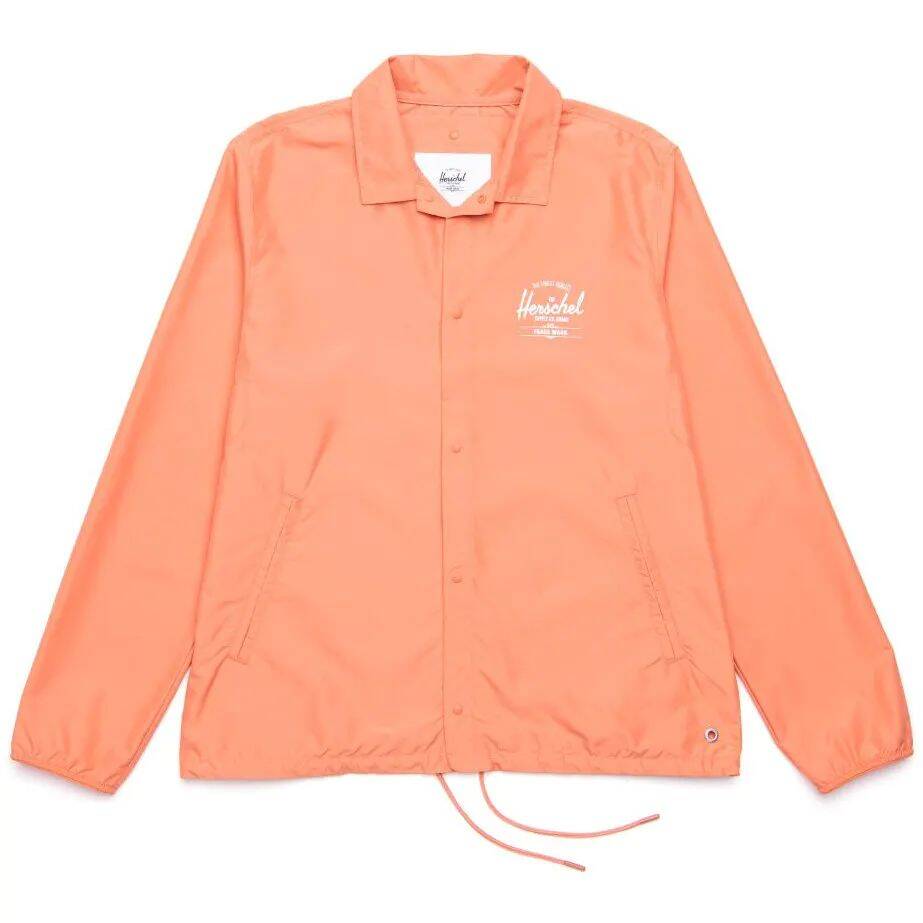 Herschel Classic Logo Voyage Coach Jacket - Carnelian/White