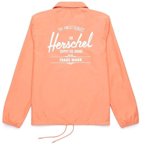 Herschel Classic Logo Voyage Coach Jacket - Carnelian/White