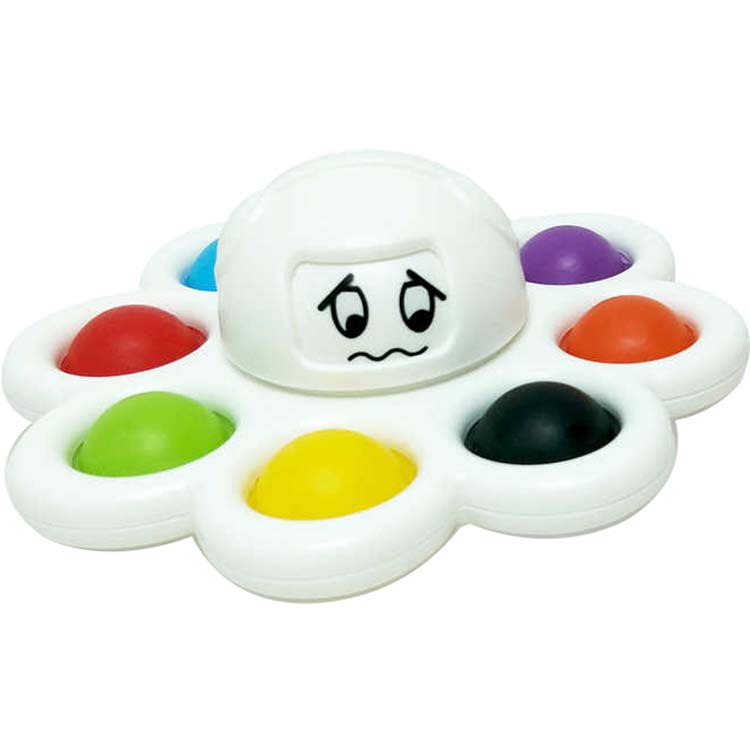 HGL Light Up Push Popper Fidget Spinner Octopus