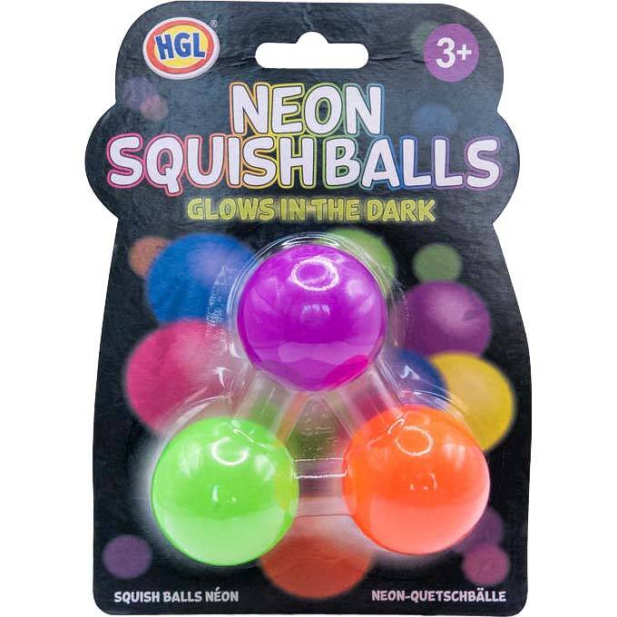 HGL Neon Squish Balls Glow in the Dark