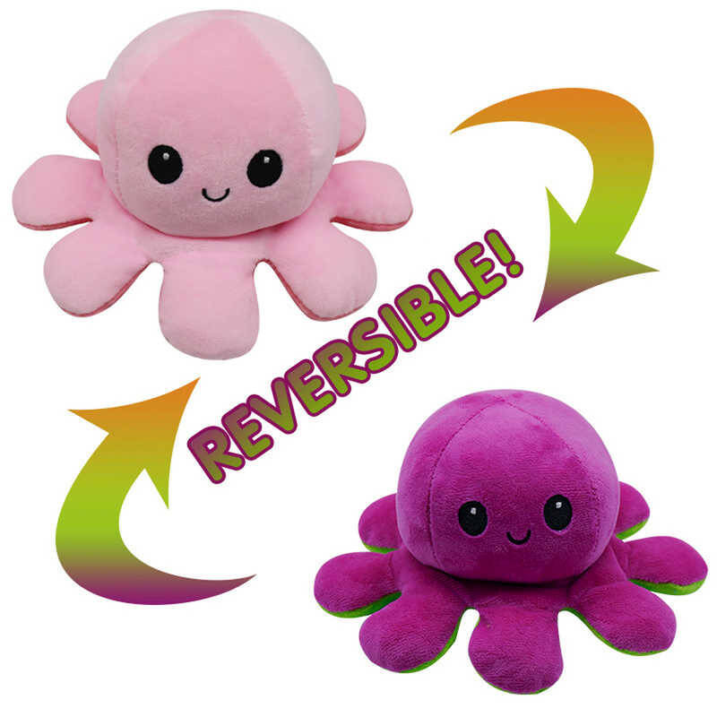 HGL Reversible Plush Octopus 20cm
