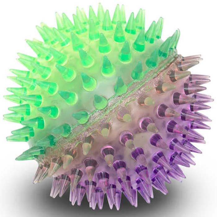 HGL Two Tone Light Up Spikey Balls