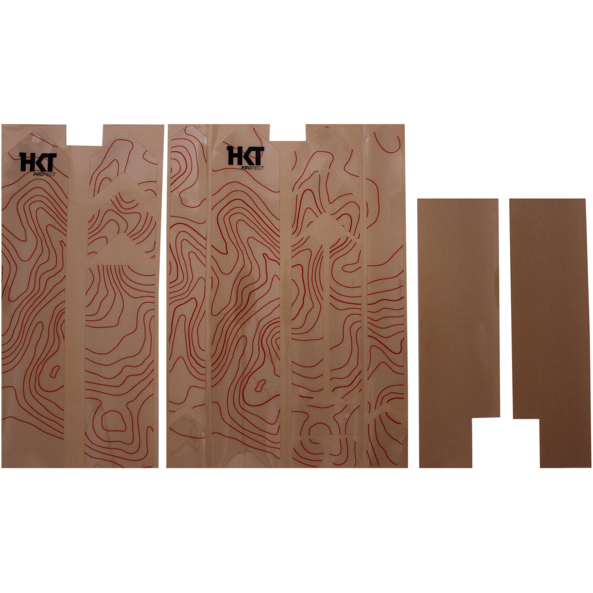 HKT Full Monty Contour Bike Protectors - Red