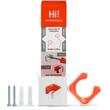 Hornit Clug MTB Bike Rack - White/Orange LRG