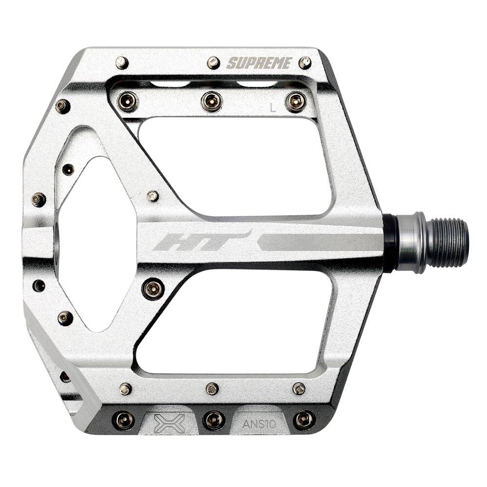 HT Pedals ANS-10 Supreme 9/16'' Pedals (Pair) - Silver
