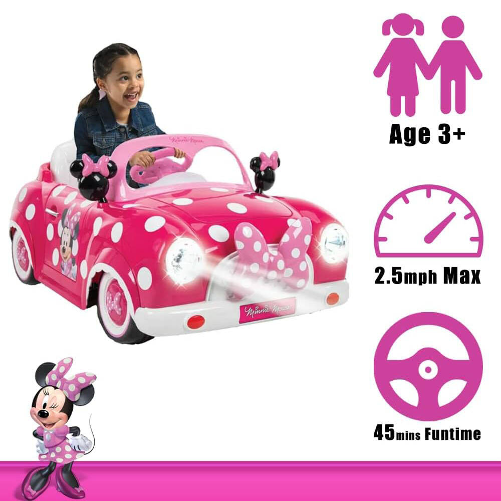 Huffy Minnie Mouse 6V Electric Ride On Car