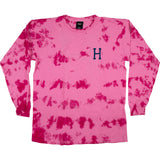 Huf Classic H Watercolour Long Sleeve T Shirt - Pink