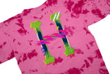 Huf Classic H Watercolour Long Sleeve T Shirt - Pink