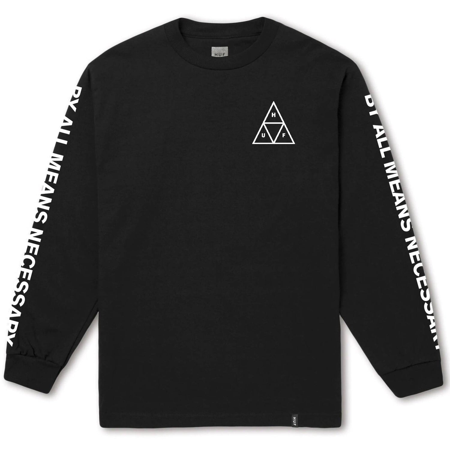 Huf Essentials TT Long Sleeve T Shirt - Black