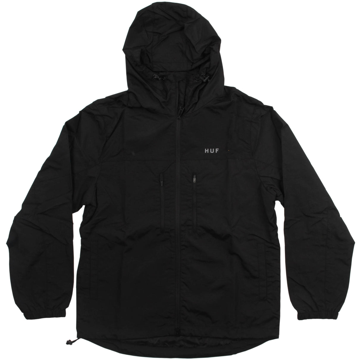 Huf Exxentials Zip Shell Jacket - Black XL