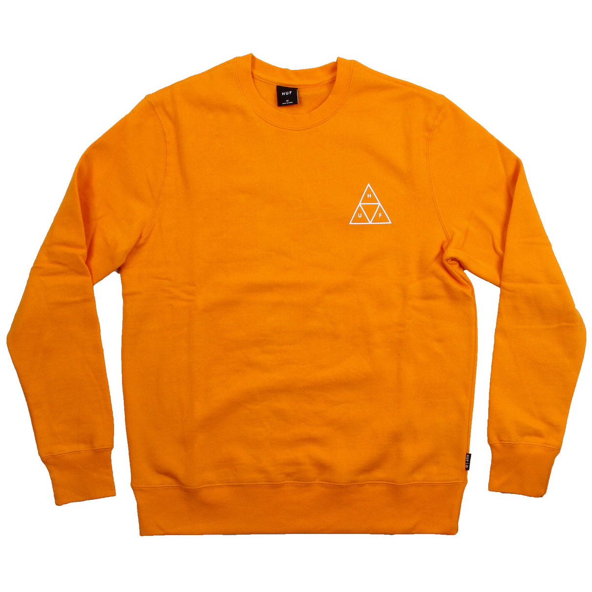 Huf Essentials TT Crew - Electric Orange MED